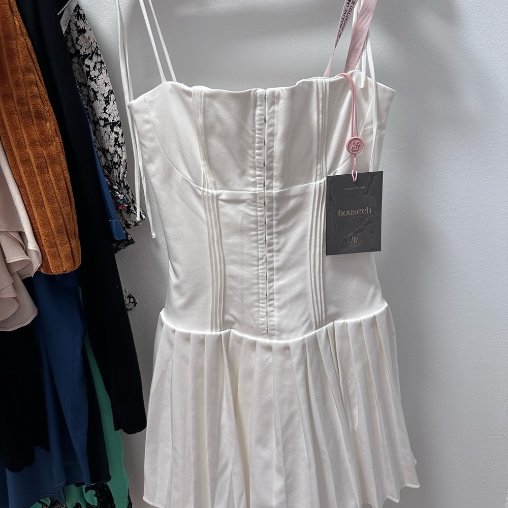White Corset Dress by House of CB